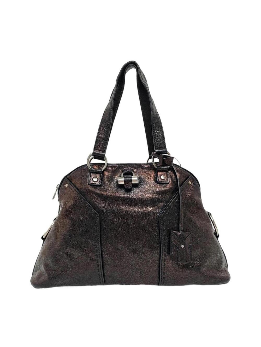 Yves Saint Laurent Muse Leather Shoulder Bag – Dark Brown